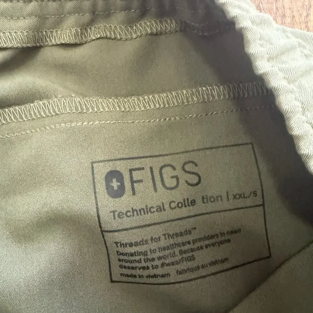 Figs Moss Green Tansen Jogger Scrub Pants Size XXL/S